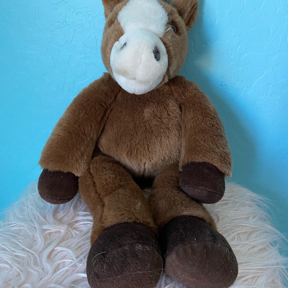Build A Bear Brown Horse Plush 19" Retired Stuffed Pony